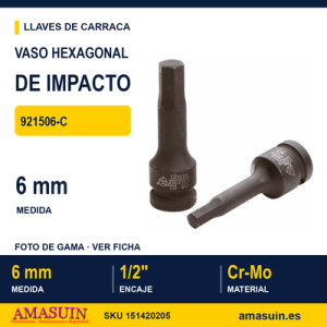 Vaso de Impacto Hexagonal 12" 921506-C - 6mm