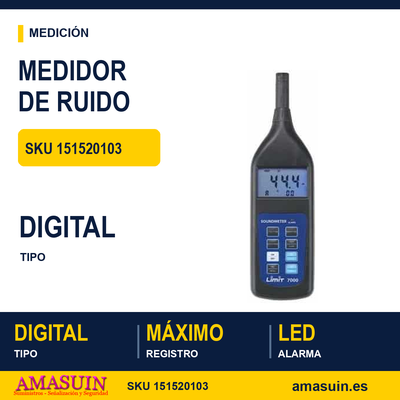Medidor del Nivel de Ruido Limit 7000 1 Medidor del Nivel de Ruido Limit 7000