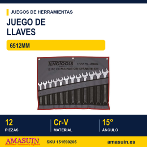 JUEGO de 12 LLAVES COMBINADAS 20-32MM 6512MM