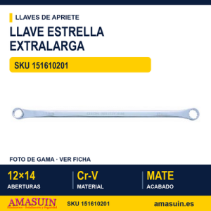 Llave Estrella Extra Larga 631214FL - 12X14 mm
