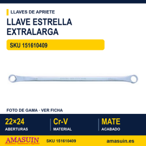 Llave Estrella Extra Larga 632224FL - 22X24 mm