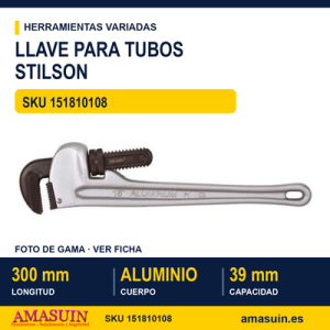 Llave para Tubos Stilson de Aluminio 12" PW12A