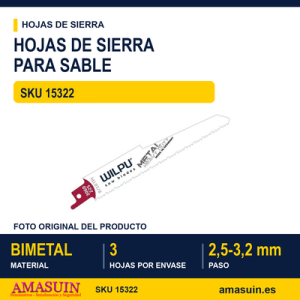 BLI.SIERRA SABLE 3 HOJAS S1130CF L.225MM