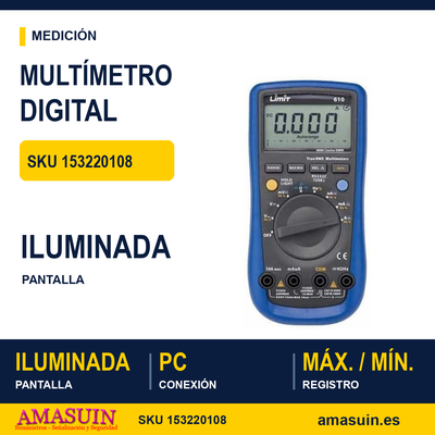Multímetro Digital Limit 610 1 Multímetro Digital Limit 610