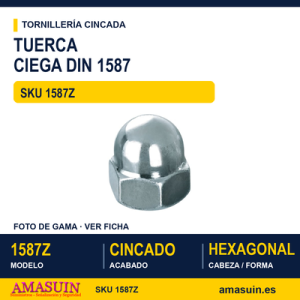 Tuerca ciega DIN 1587 Cincada