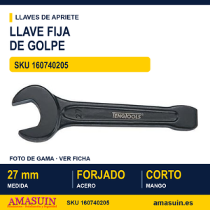Llave Fija de Golpe 902027 - 27mm