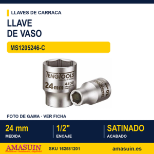 Llave de Vaso de 1/2” MS1205246-C 24MM
