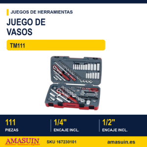 Juego de Llaves de Vaso TM111 - 111 Piezas