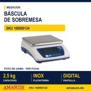 Báscula de Sobremesa Electrónica 2,5 kg