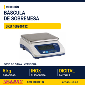 Báscula de Sobremesa Electrónica 5 kg