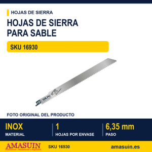 BLI.SIERRA SABLE 1 HOJA ALIMENTO L.300MM