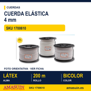 Cuerda Elástica Látex 4 mm.