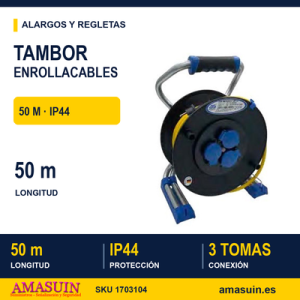 Tambor Enrollacables 50m. AT-N07V3V3-F.