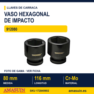 Vaso de Impacto Hexagonal 1" 12" - 912080