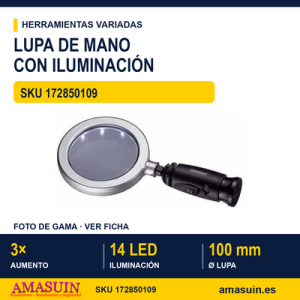 Lupa de mano con LEDS 587H