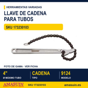 Llave de Cadena para Tubo 9124