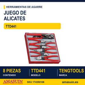Juego de Alicates TTD441 - 8 piezas