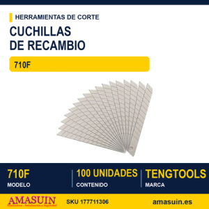 PACK DE 100 CUCHILLAS 710F