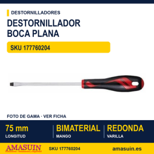 Destornillador Plano de Boca Estampada MD915N - 0,4x2,5 mm