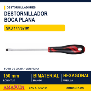 Destornillador Plano de Boca Estampada 1,2X6,5 MD932N1