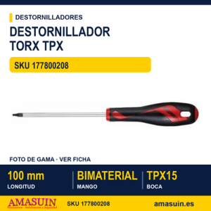 Destornillador de Boca TPX15 MD615TPN - 100mm