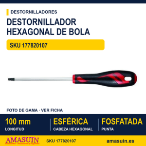 Destornillador Hexagonal de Bola MD7020HBN - 2 MM