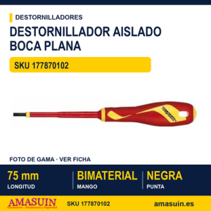 Destornillador aislado plano MDV820N - 0,4x2,5 mm