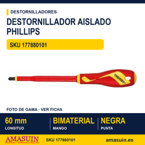 Destornillador Aislado con Boca Phillips MDV840N - PH0