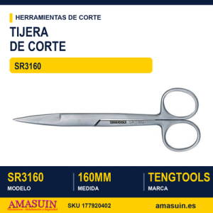 Tijera con Punta Curva SR3160 - 160MM