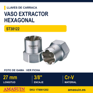 VASO EXTRACTOR HEXAGONAL 38" ST38122 1116"
