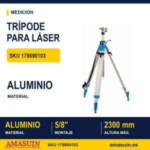 TRIPODE CON ELEVADOR PARA LÁSER