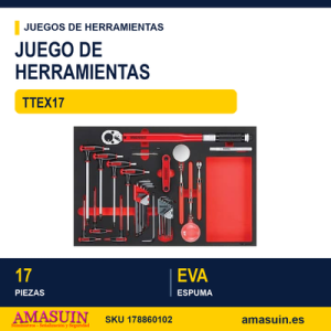 JUEGO DE HERRAMIENTAS TTEX17 - 17 piezas