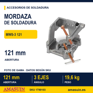 Mordaza MWS-3 121 de Ángulo de 3 Ejes.
