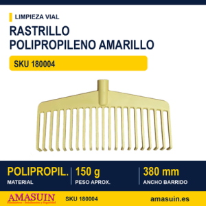 Rastrillo Polipropileno Amarillo