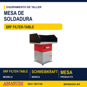 Mesa de Soldadura SRF Filter-Table con Aspiración.