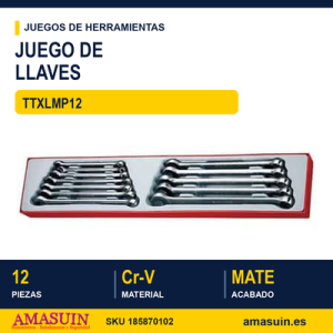 Juego de Llaves Combinadas TTXLMP12 - 12 piezas