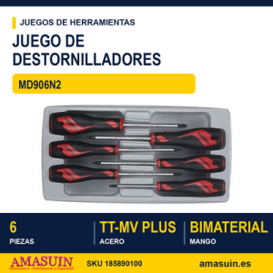 Juego de Destornilladores MD906N2 - 6 piezas