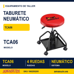 Taburete Neumático con 4 Ruedas TCA06
