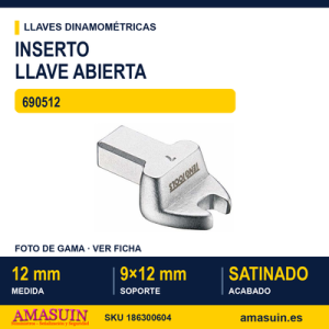 INSERTO LLAVE ABIERTA 690512 - 12MM