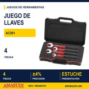 JUEGO DE LLAVES DE PAR PREAJUSTADAS ACD01 - 4 piezas