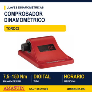 Comprovador de Llaves Dinamométricas TORQ03 7,5-150NM