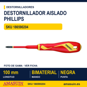 Destornillador aislado boca Phillips MDV844NF - PH2