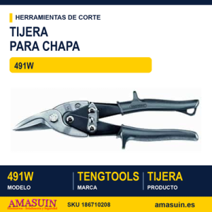 Tijera para chapa recta/derecha 491W