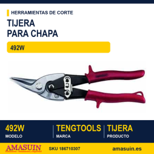 Tijera para chapa recta/izquierda 492W