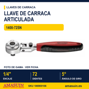 LLAVE DE CARRACA ARTICULADA 14" 1400-72SN