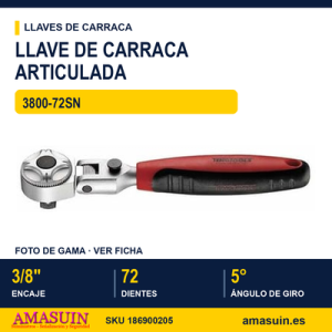 LLAVE DE CARRACA ARTICULADA 38" 3800-72SN