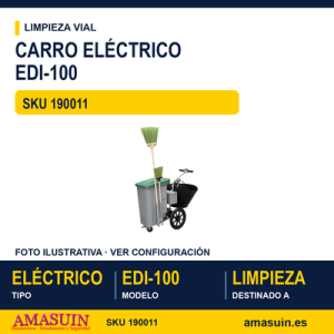 Carro Eléctrico para la Limpieza Viaria eDI-100