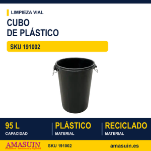 Cubo Plástico de 95 Litros sin Tapa