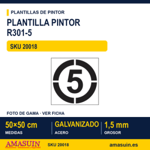 Plantilla Pintor 50x50cm R301-5