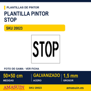 Plantilla Pintor 50x50cm STOP